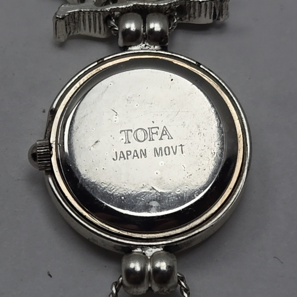 Vintage Rare Tofa Silde Gymnastics Dance Charm Bracelet Watch Silver New Battery - Picture 9 of 9